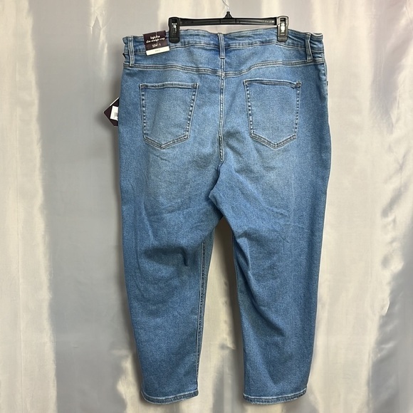 AVA & Viv high rise, slim straight, crop stretch, denim jeans - Picture 2 of 5